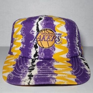 Rare Vintage 90s LA Lakers NBA Hat Cap Snapback Bob Lanier By Starter HTF 🔥